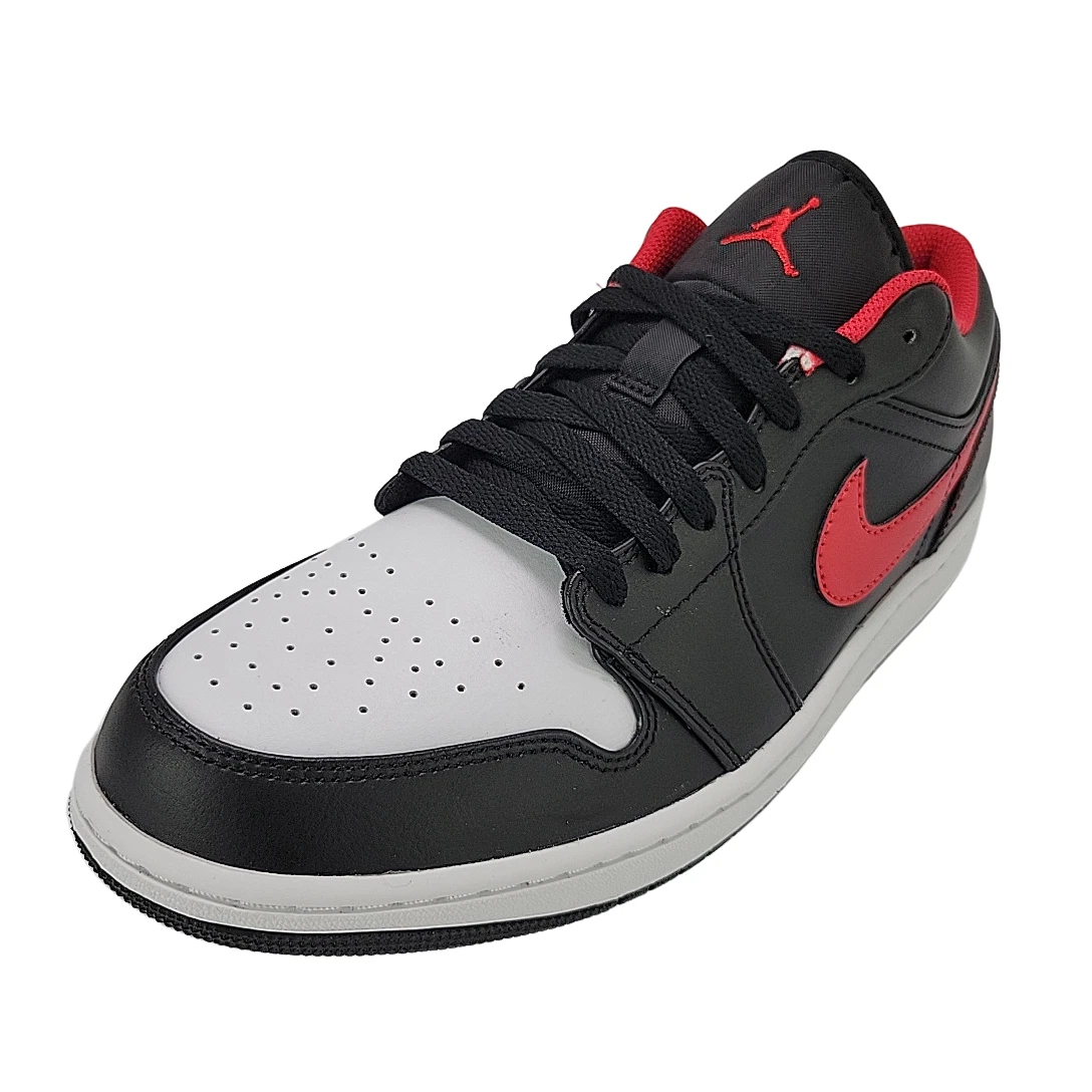 air jordan 1 low black and fire red