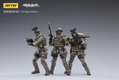 New Joy Toy Navy Seals 1/18 Scale 3.75″ Military Model 3 Action