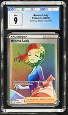 CGC Graded 9 Aroma Lady 221/203 Evolving Skies Rainbow Secret Pokemon Card on eBay