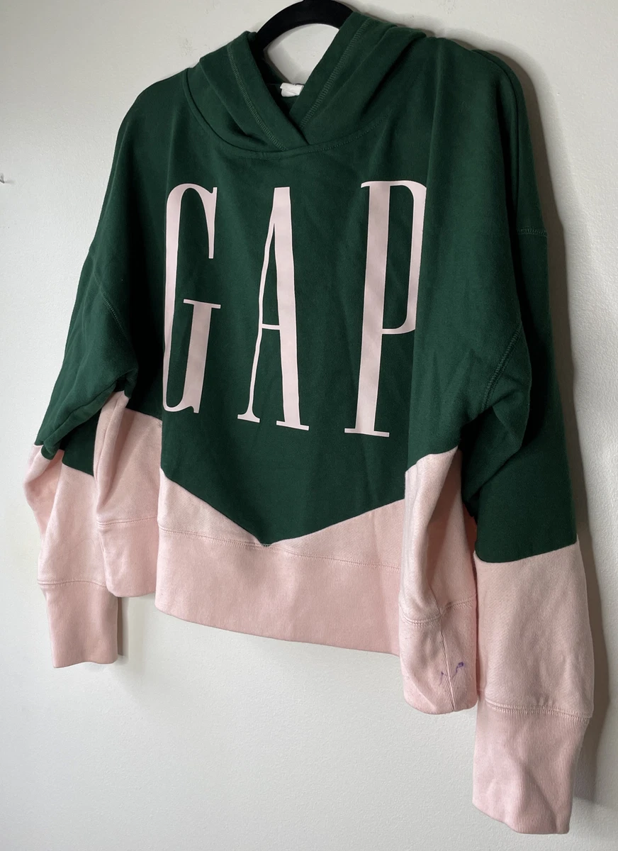 pink and green gap sweatshirt