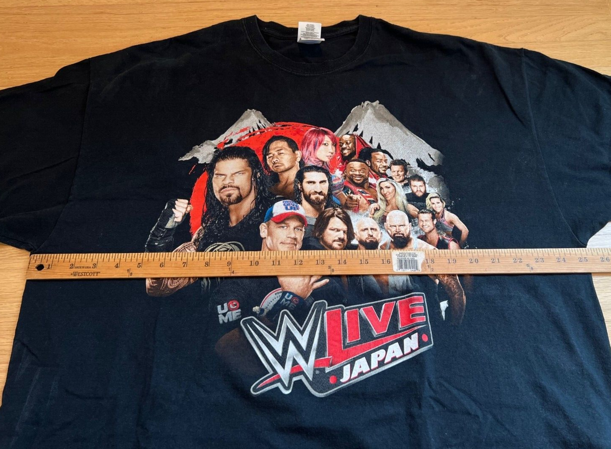 Vintage WLive 2016 Japan John Cena Wrestling Tokyo Japan T-shirt