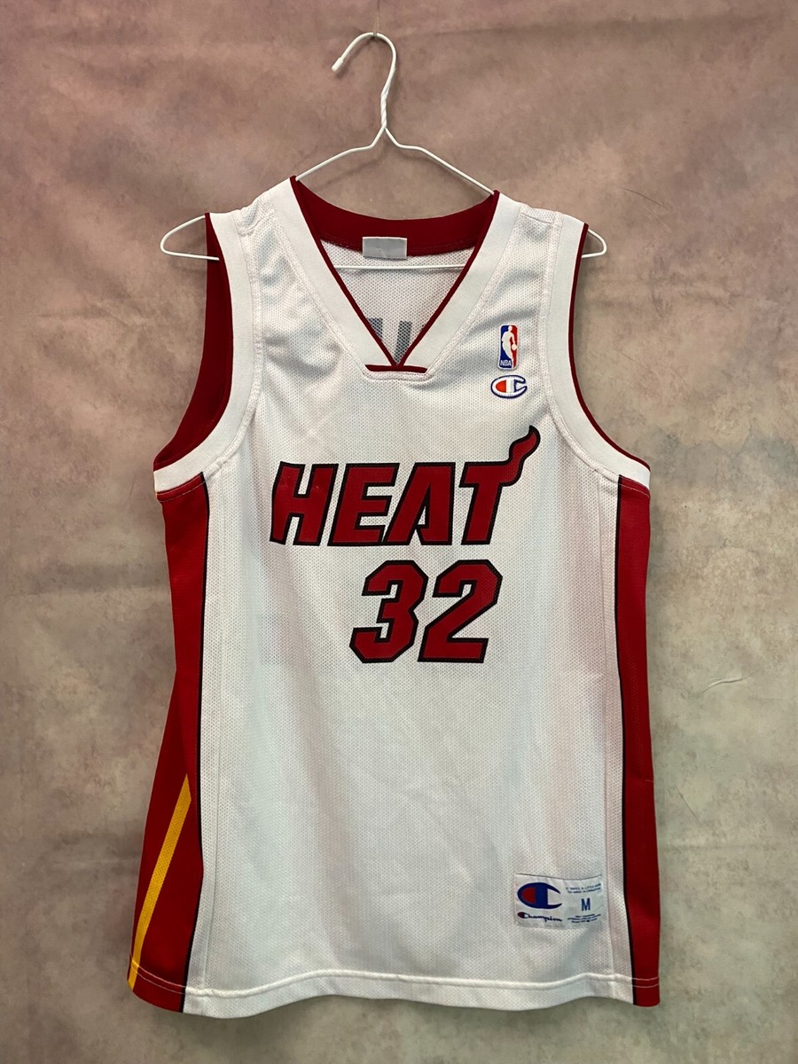 O'Neal Miami Heat Vintage Jersey NBA Basketball Shirt White