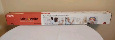 Royal Stick & Write Portable White Board 24''x 20' Cutter & 2 PENS WB220