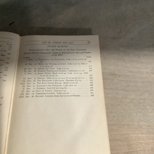 Antique 1930 James Snowden's Sunday School Lessons Hardcover - Picture 9 of 9