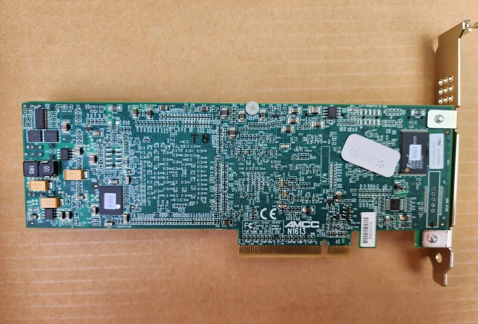 3Ware AMCC 9690SA-8i SAS SATA 3Gb/s PCIe x8 RAID Card with battery pack - Image 2 of 4