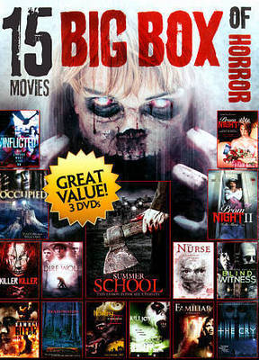 15-Movies Big Box of Horror V.2 DVDs
