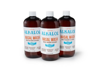 Alkalol Solution Original Nasal Wash, 3 Count -16 fl oz, 16 fl oz pack of 3