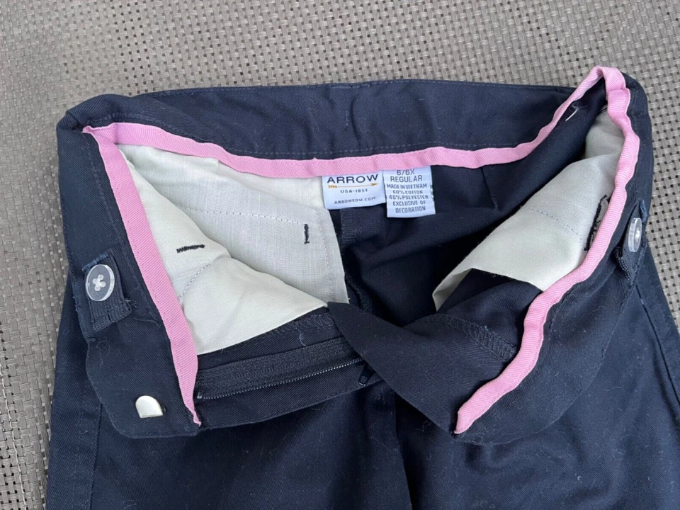 Pantalones Uniforme Escolar NUEVO SIN ETIQUETAS ARROW GIRLS Azul Marino 6, 6X Foto 2 de 3