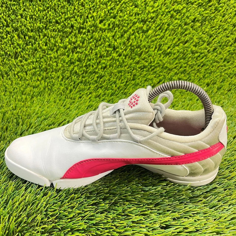 Puma SunnyLite V2 Womens Size 7.5 White Pink Athletic Spikeless Golf Shoes - Image 2 of 4
