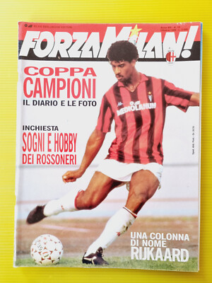 FORZA MILAN 10. Oktober 1989 RIJKAARD-REAL MADRID-BORGONOVO-ITALIEN 90 BAGGIO