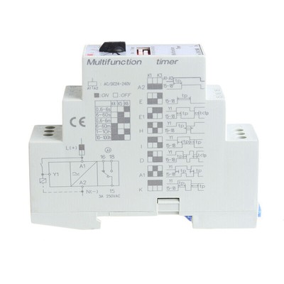 1Pc AC/DC 24-240V DHC19-M Multifunktions-Timer Zeitrelais Relais