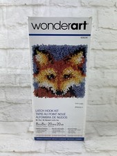 Spinrite-Caron Wonderart Latch Hook Kit 8"X8" Mr. Fox  Has Been Started