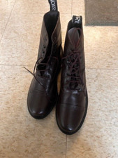 TUFFRIDER Paddock BOOTS Ladies sz 7 LACE UP Brown NEW