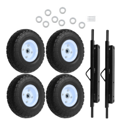 Fit For Generator EU3000is Solid Never Flat Tires All Terrain Wheel Kit