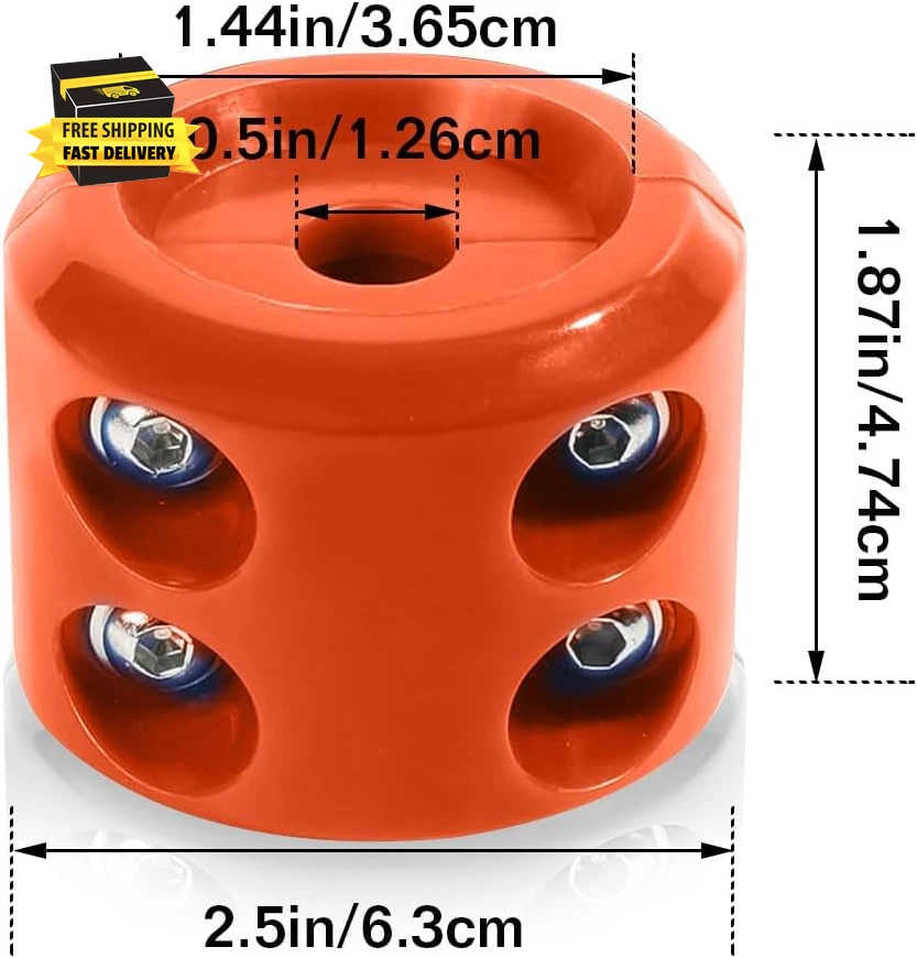 Car Rubber Winch Stopper for Cable Hook, Silicone Cable Saver Hook Stopper Line - Image 2 of 4