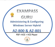AZ-800 AZ-801 Exam dumps bundle! 233 & 169 QA! SEPTEMBER PDATES