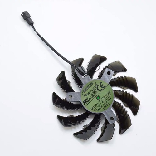 T128010SM Lüfter 2 Pin / 3 Pin Grafikkarte Lüfter Ersatz für Gigabyte GTX 970 - Afbeelding 2 van 8