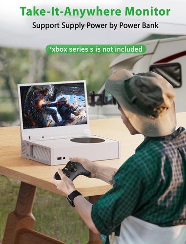 4K 14" Portable Gaming Monitor IPS Screen for Xbox Series S(not Included) wit... - Picture 3 of 8