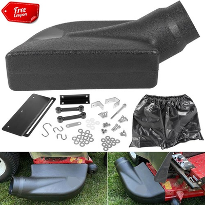 #ad 62468 Adapter Mow N Vac Kit Universal Deck Boot Chute Leaf Vacuum Bagger $125.99