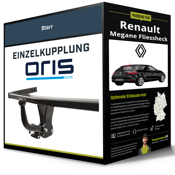 Starre AnhäNgerkupplung FüR Renault Megane Fliessheck 01- Ii Typ BM0/CM0 Oris-image