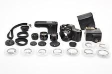 4 Lens Flash Winder Set Near MINT Pentax Auto 110 SLR Film Camera JAPAN 285