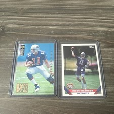 Lot Of 2 1993 Topps #130 Drew Bledsoe New England Patriots 1994 Upper Deck 33