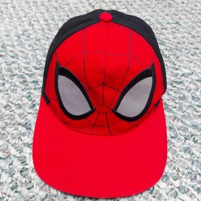 Marvel Spiderman Hat Black & Red Adjustable Berkshire Fashions
