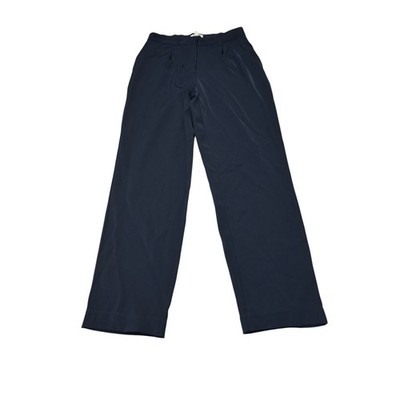 NWT Max Studio Navy Blue Wide Leg Dress Pants Trousers Womens  S W28 L28 $118