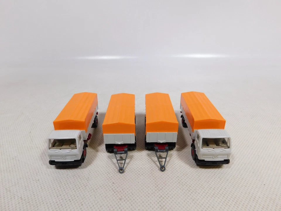 Mercedes MB 1617 1:87 2X Hängerzug Lastzug Molto Buono #EG958-0,5 - Immagine 4 di 4