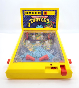 TEENAGE MUTANT NINJA TURTLES ELECTRONIC PINBALL GAME VINTAGE TMNT HELM TOY 1990