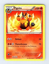 Pignite 18/114 Uncommon Black & White Pokemon Card Lightly Played