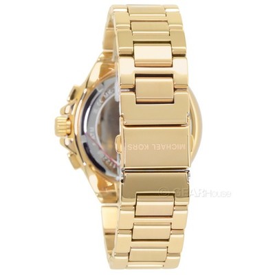 Michael Kors Camille Womens Chronograph Watch With Gold Band. MK-6844 5” Band Original Michael Kors Camille Quartz Ladies Wrist Watch  main image 2