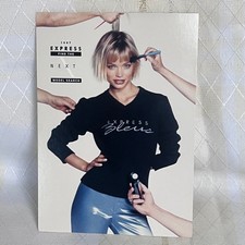 TOWER RECORDS 1997 EXPRESS Top Model Search Postcard Vintage Model Advertisement