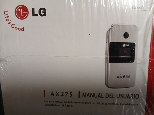 LG AX275 Mobile Phone User Guide Silver/Blk-Alltel Cellular Flip Phone