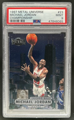1997-98 Skybox Metal Universe Championship Michael Jordan #23 Bulls PSA 9