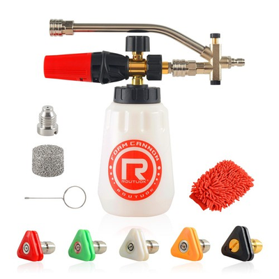 #ad Pressure Washer Foam Cannon with Dual Connector Double Tip Attachment Dual La... $44.51