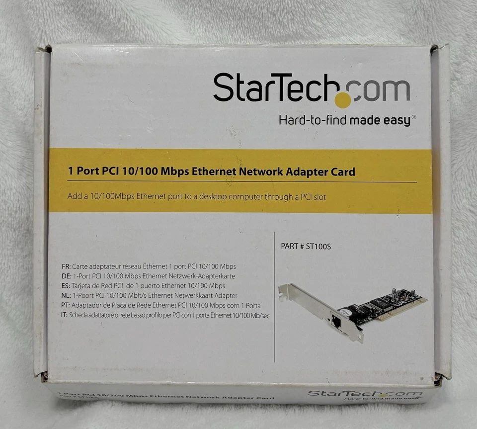 TARJETA ADAPTADORA DE RED ETHERNET STARTECH 1 PUERTO PCI 10/100Mbps # ST100S Sellada Foto 3 de 4
