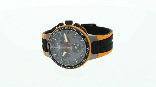 Reloj para hombre Tissot T-Race Cycling T111.417.37.441.04 cronógrafo correa naranja - Imagen 2 de 3
