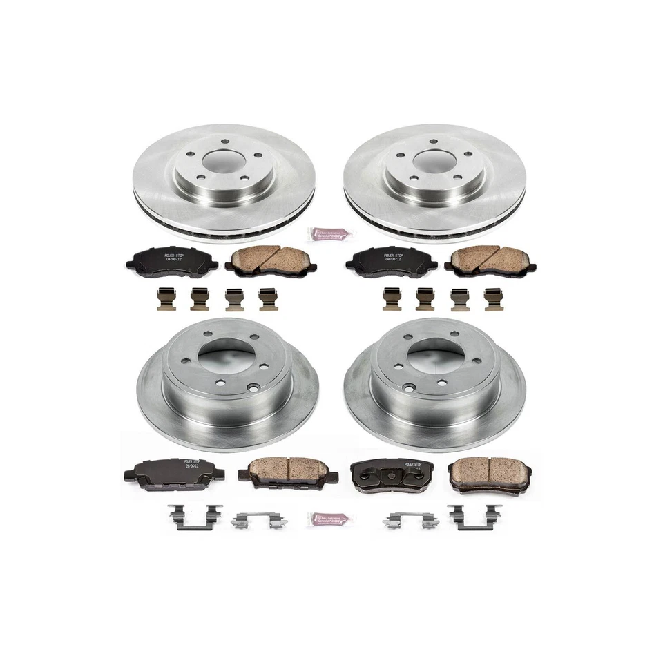Power Stop 1-Click Autospecialty Replacement Brake Kit for 12 Mitsubishi Lancer Foto 2 de 2