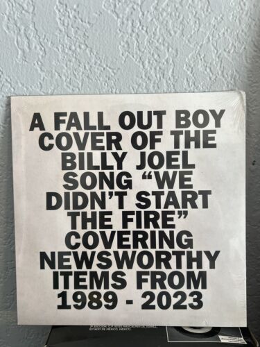 FALL OUT BOY WE DIDN'T START THE FIRE 7" VINYL - Picture 1 of 2