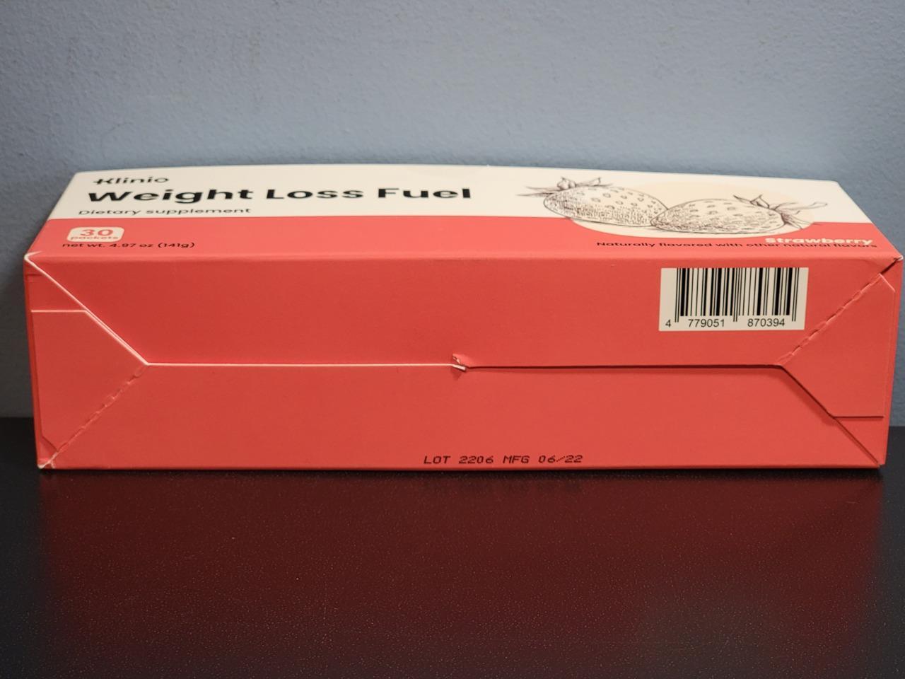 Klinio Weight Loss Fuel Strawberry 30 Packets New in Box! Exp 6/2027