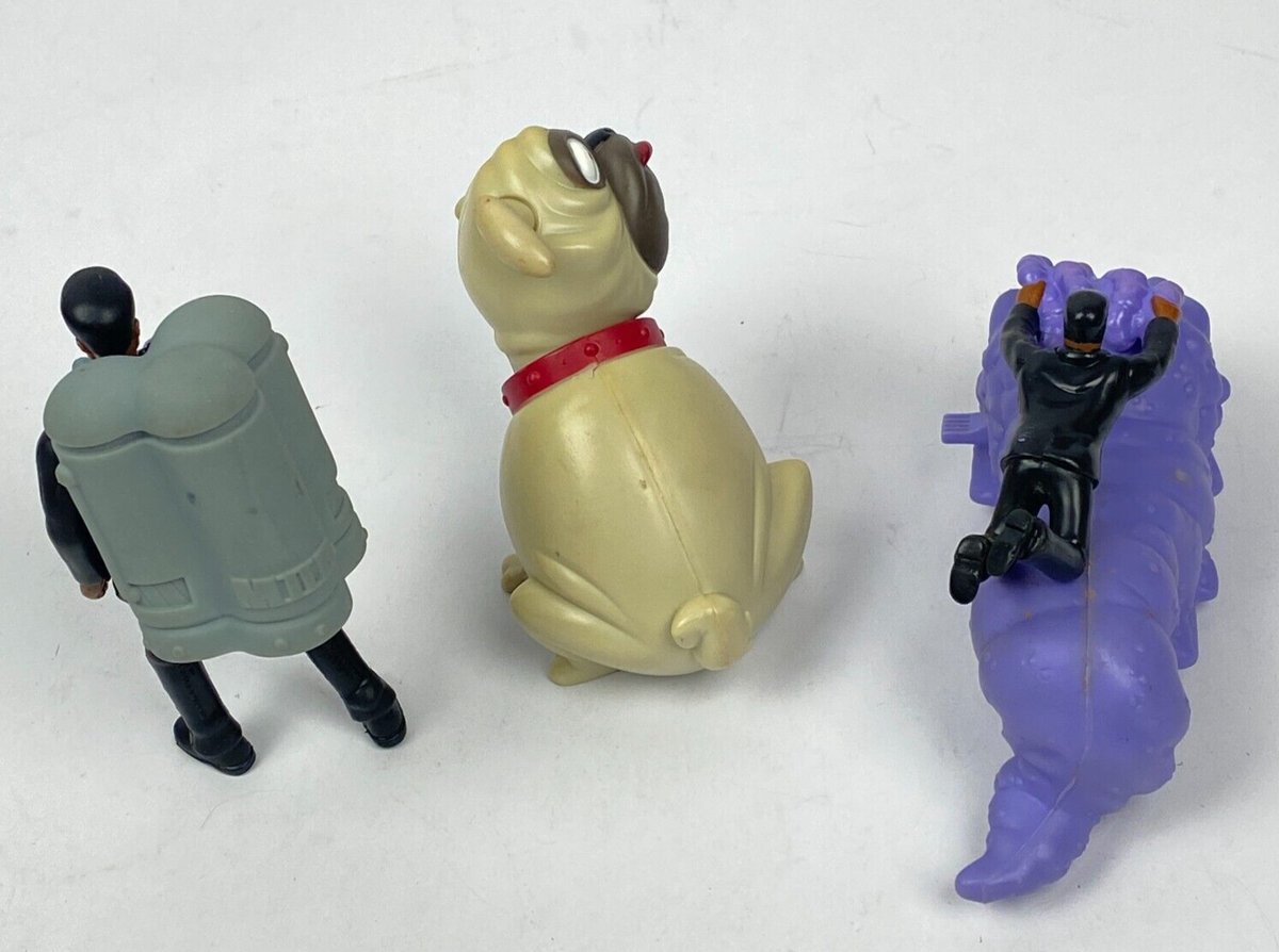 3 MIB Men in Black II Alien Worm Frank Burger King Meal Toys Will