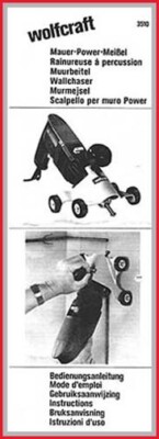 Wolfcraft - Bedienungsanleitung - für Mauermeißel 3510 - Original