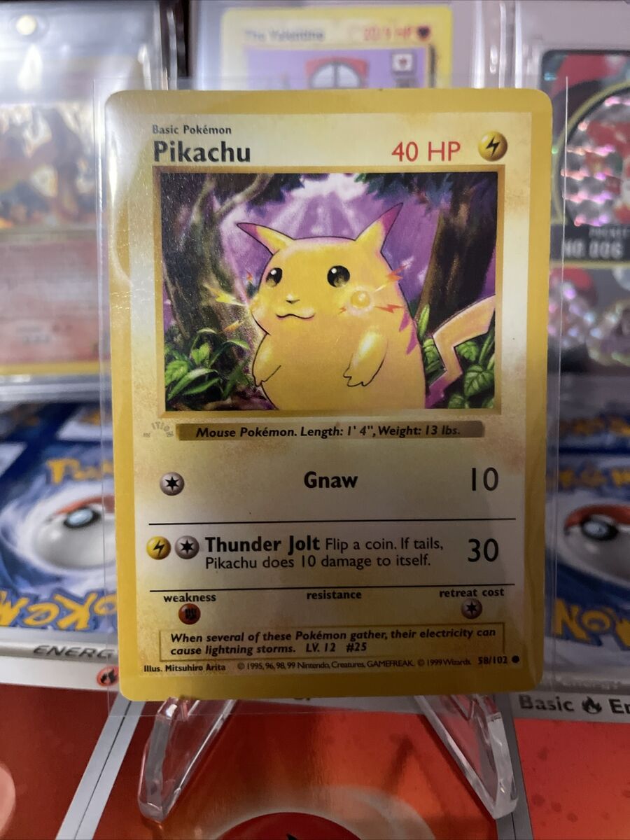 Pokemon Cards Error/Misprint Pikachu Ghost 1st Edition Stamp Pokemon Cards Error/Misprint Pikachu Ghost 1st Edition Stamp