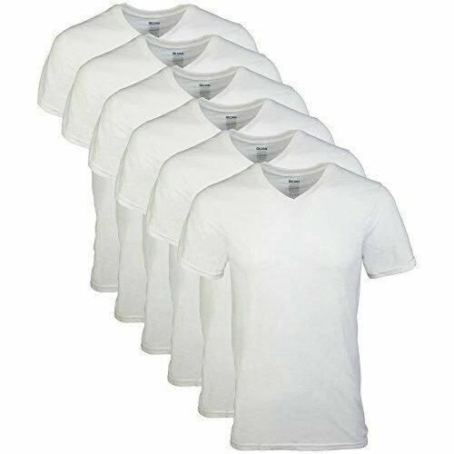 5 playeras para hombre 100% algodon casual blanca manga corta