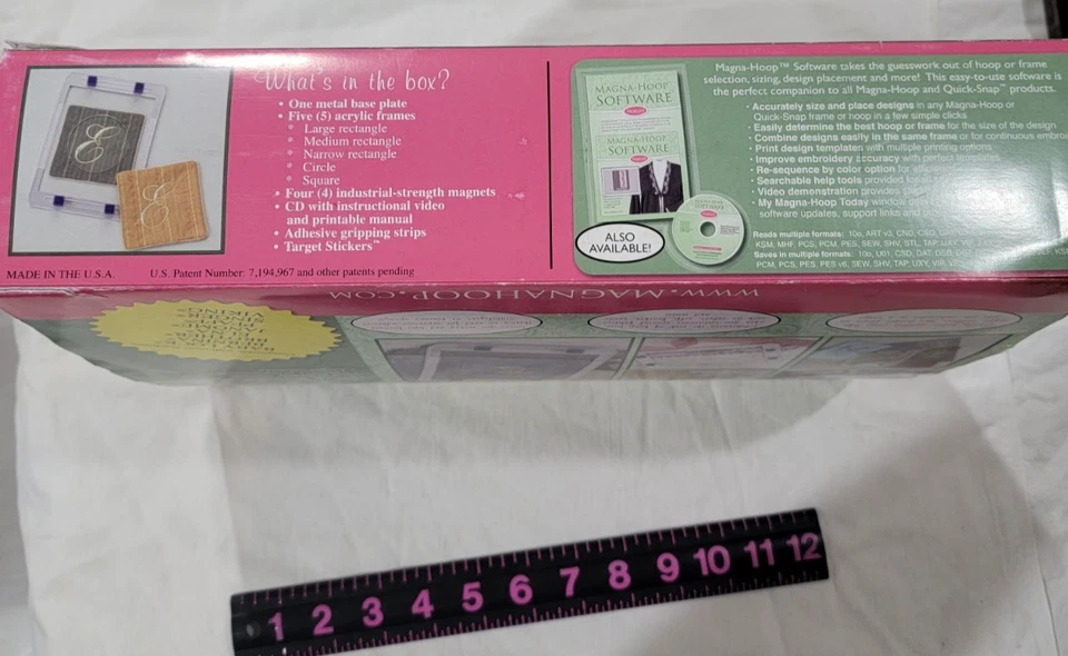 Aro bordado Magna Hoop F Pfaff Reg 240 x 140 aparece nuevo en caja Foto 4 de 4