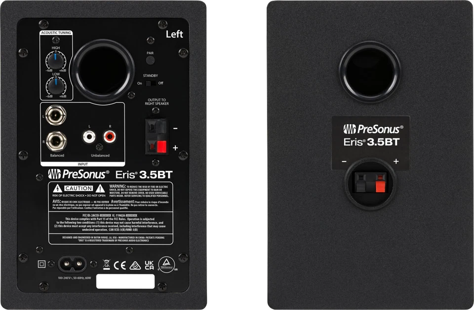 Presonus Eris 3.5BT Bluetooth Studio Monitor-Boxen 2nd Gen + keepdrum Boxenfüße - Bild 3 von 4