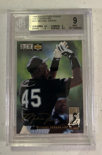 1994 Collectors Choice Gold Signature #661 Michael Jordan BGS 9 Baseball Card