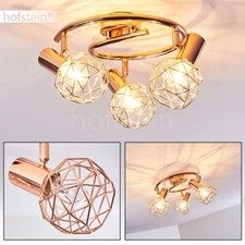kupferfarbene Flur Dielen Strahler Decken Lampe Wohn Schlaf Raum Spot 3-flammig