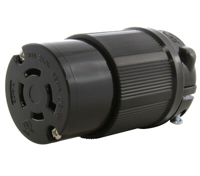 NEMA L15-20P Locking Plug Twist Lock Turnlok 20A 250V 3 L1520-P - Foto 8